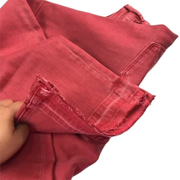 Scotch & Soda Women’s Red Cropped Boot Cut Jeans Size 26 - Picture 5 of 8